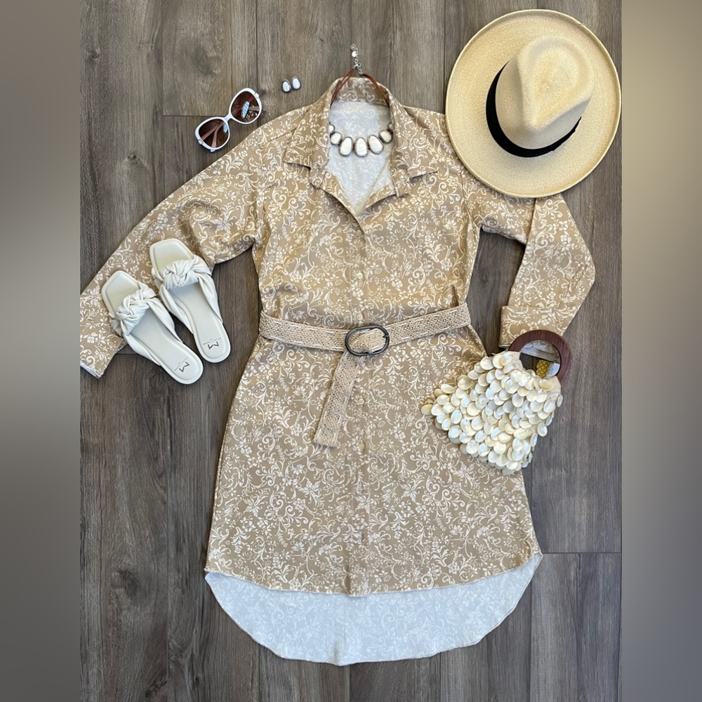 This is how I styled my awesome shirt dress I bought on Poshmark!